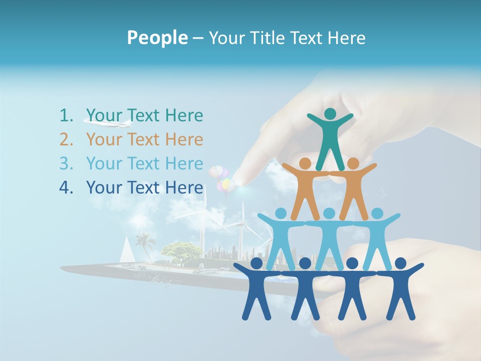 Screen Field Cloud PowerPoint Template