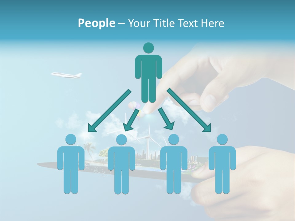 Screen Field Cloud PowerPoint Template