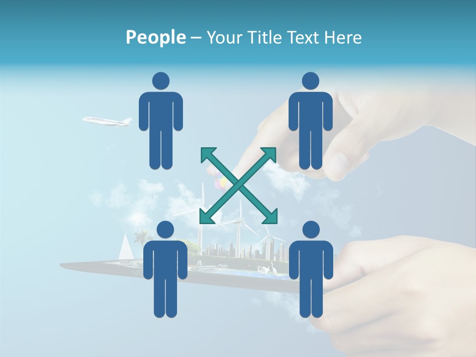 Screen Field Cloud PowerPoint Template