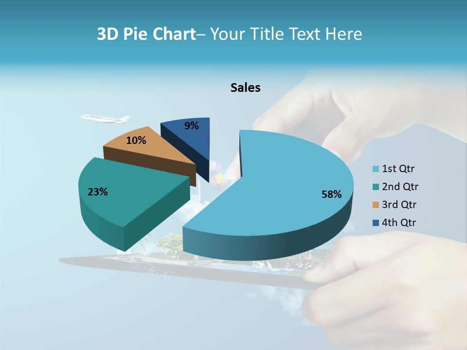 Screen Field Cloud PowerPoint Template