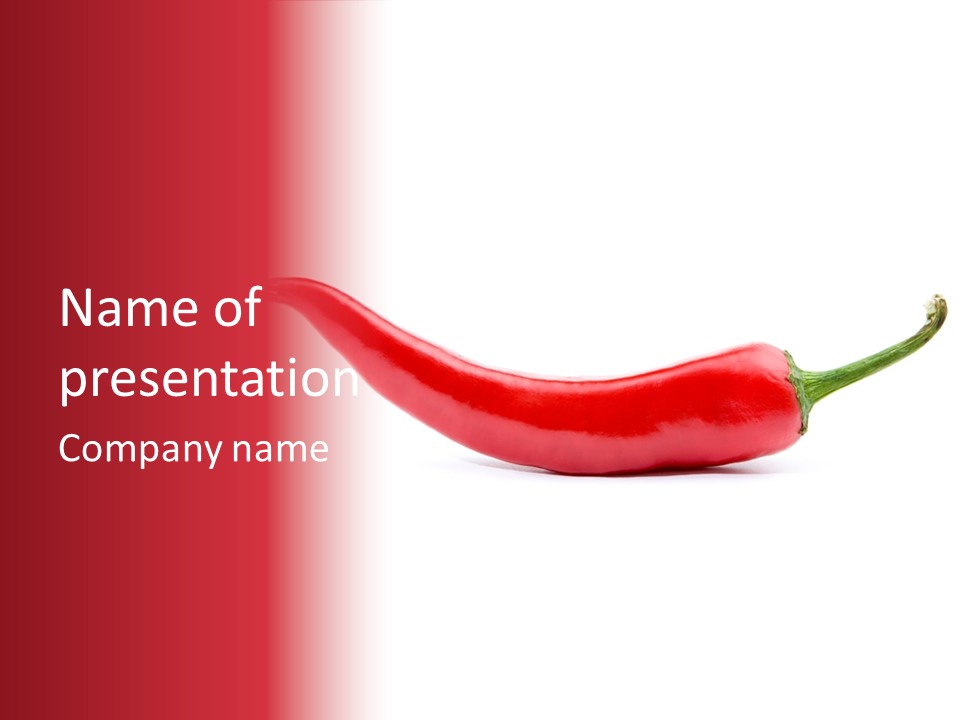 Cayenne Hot Healthy PowerPoint Template