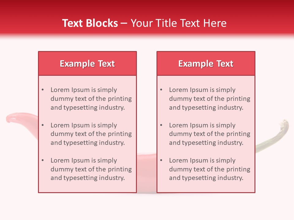 Cayenne Hot Healthy PowerPoint Template