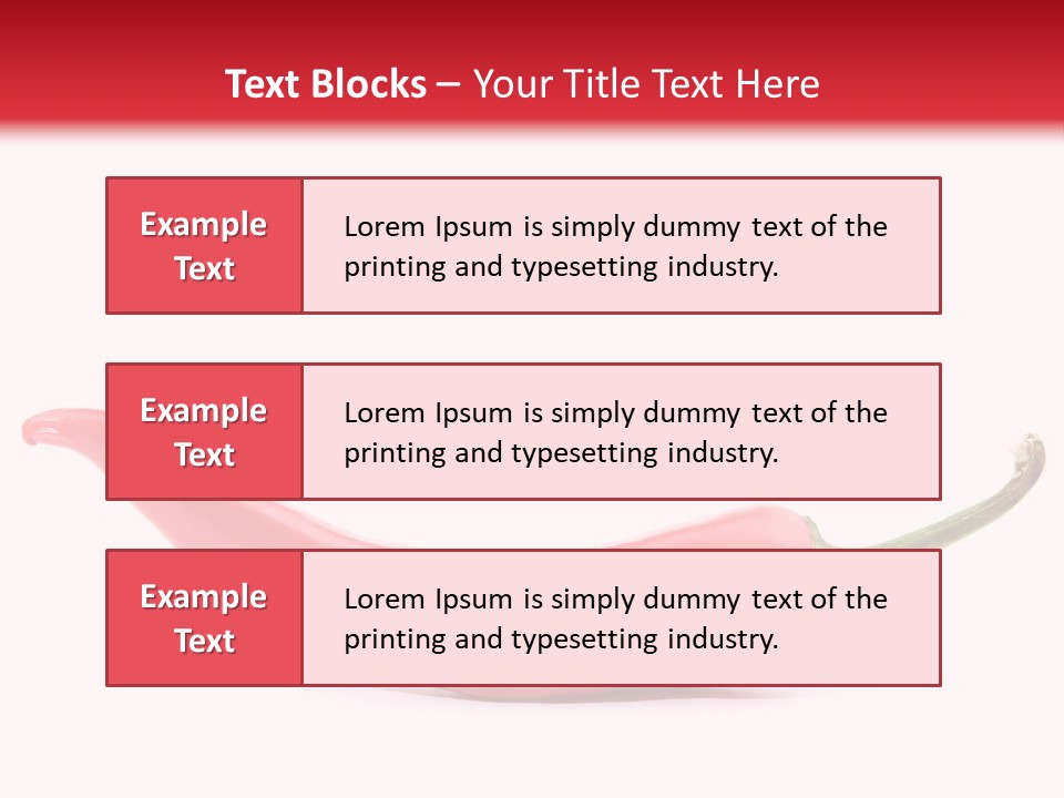 Cayenne Hot Healthy PowerPoint Template