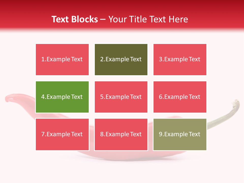 Cayenne Hot Healthy PowerPoint Template