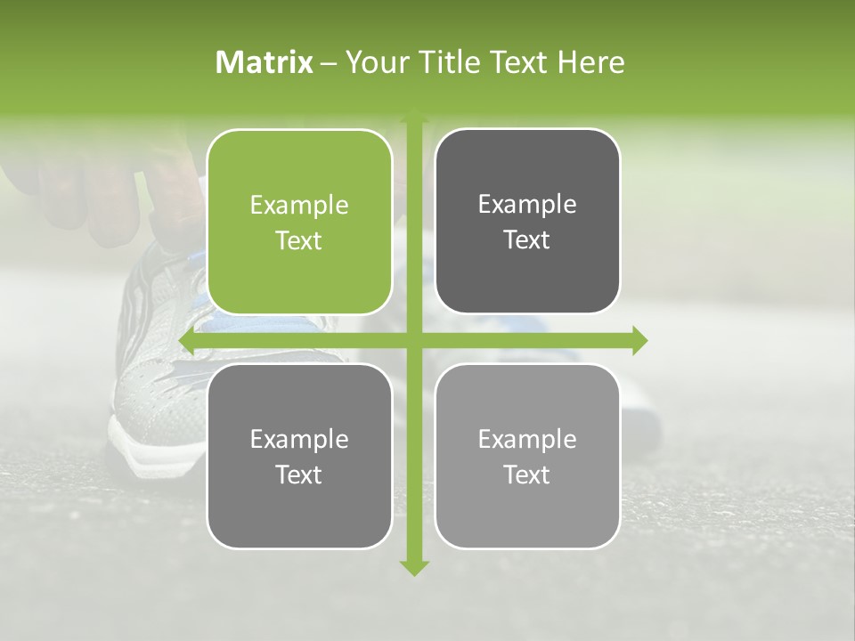 Marathon Human Finger Lace PowerPoint Template