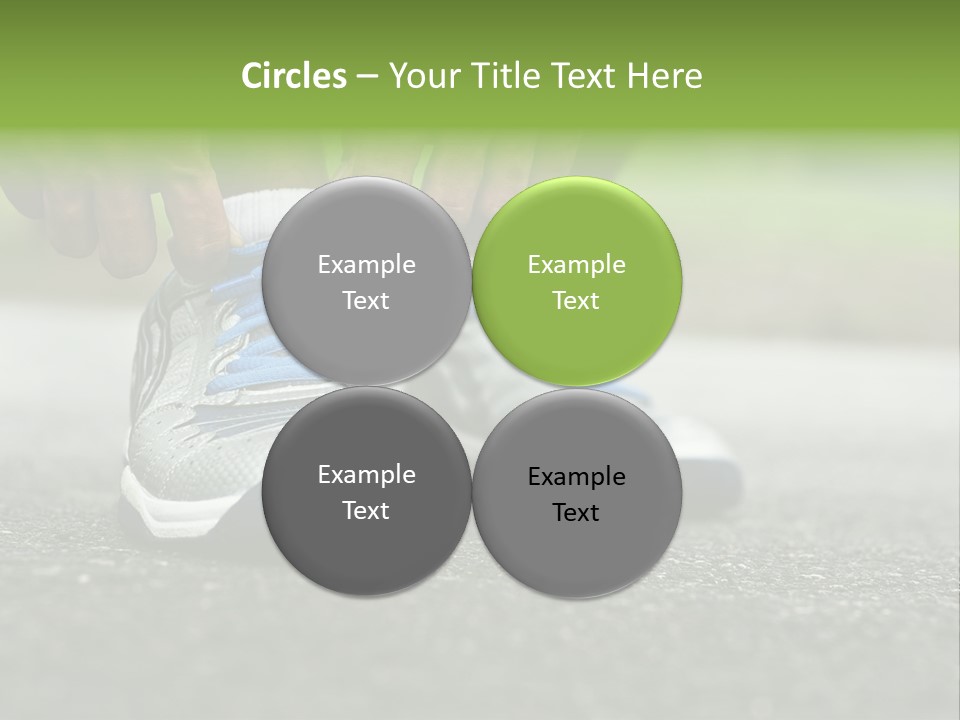 Marathon Human Finger Lace PowerPoint Template