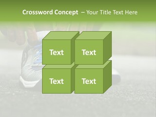 Marathon Human Finger Lace PowerPoint Template