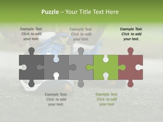 Marathon Human Finger Lace PowerPoint Template