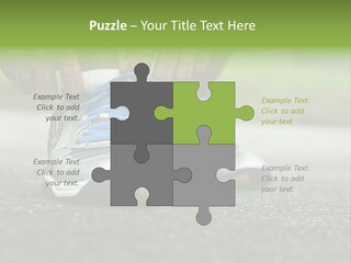 Marathon Human Finger Lace PowerPoint Template