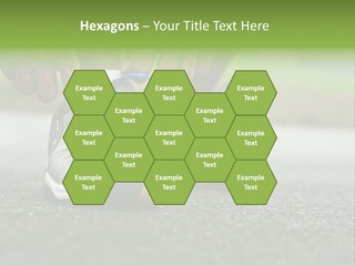 Marathon Human Finger Lace PowerPoint Template