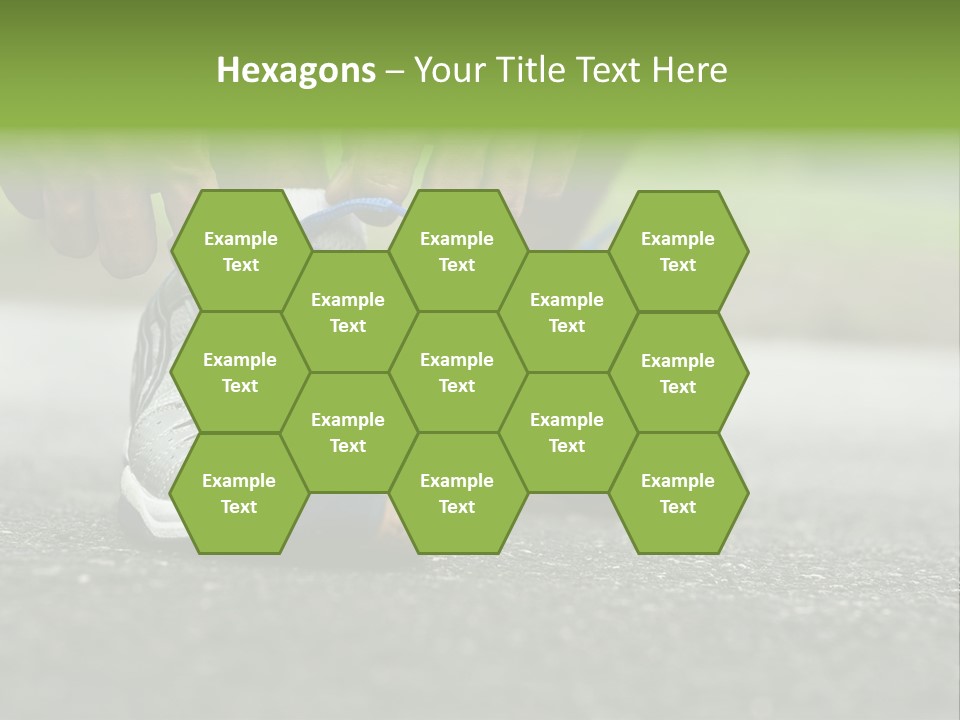 Marathon Human Finger Lace PowerPoint Template