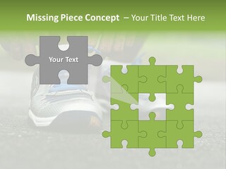 Marathon Human Finger Lace PowerPoint Template