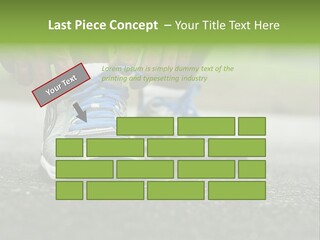 Marathon Human Finger Lace PowerPoint Template