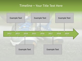 Marathon Human Finger Lace PowerPoint Template