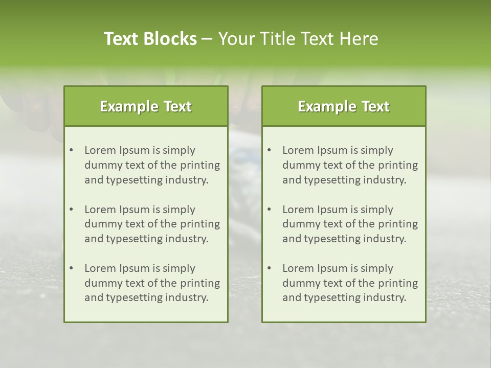 Marathon Human Finger Lace PowerPoint Template