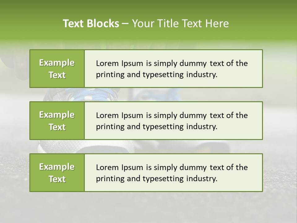 Marathon Human Finger Lace PowerPoint Template