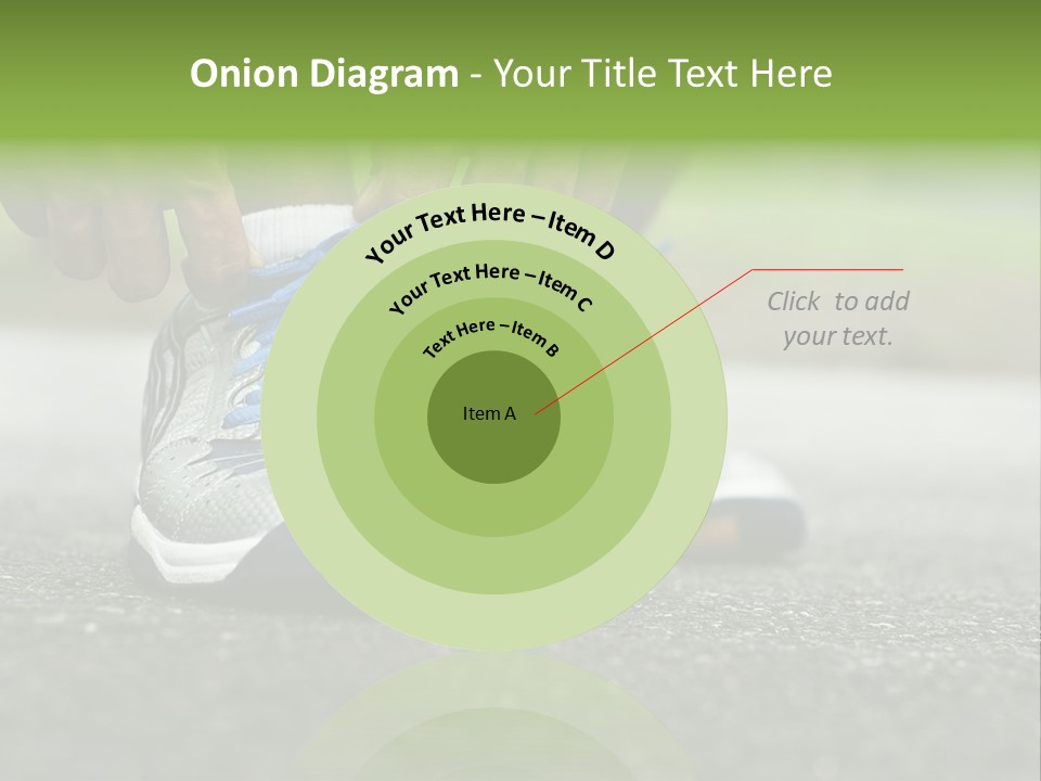 Marathon Human Finger Lace PowerPoint Template