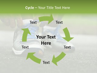 Marathon Human Finger Lace PowerPoint Template