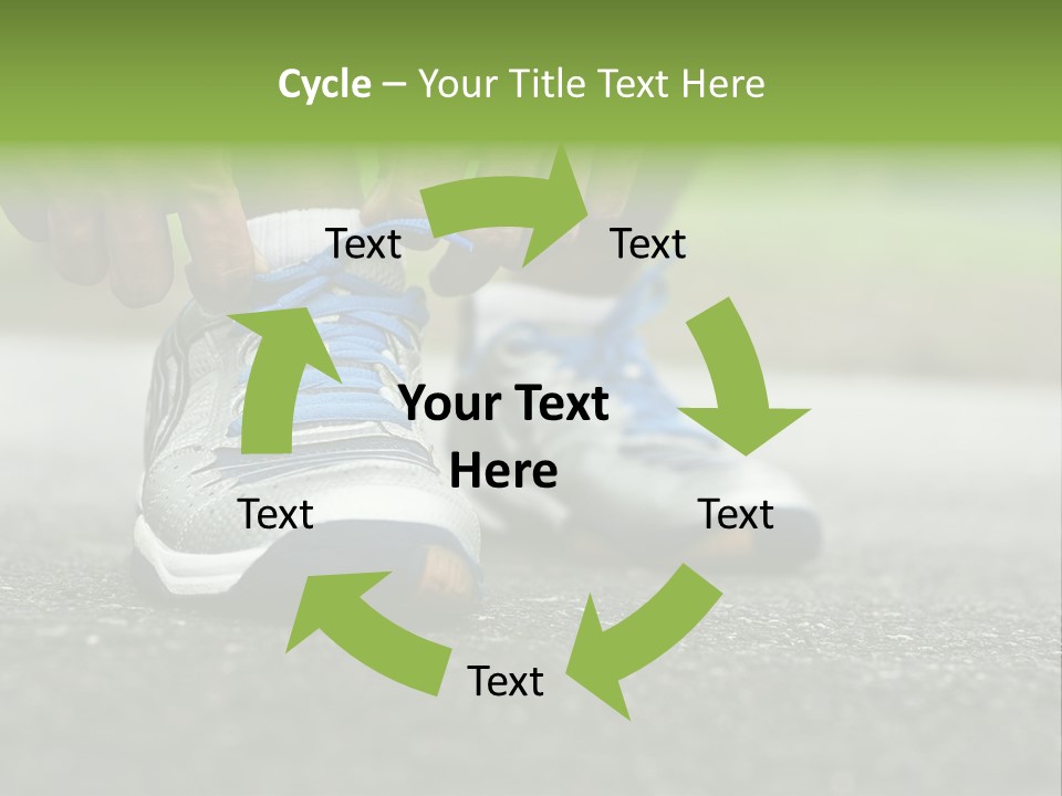 Marathon Human Finger Lace PowerPoint Template