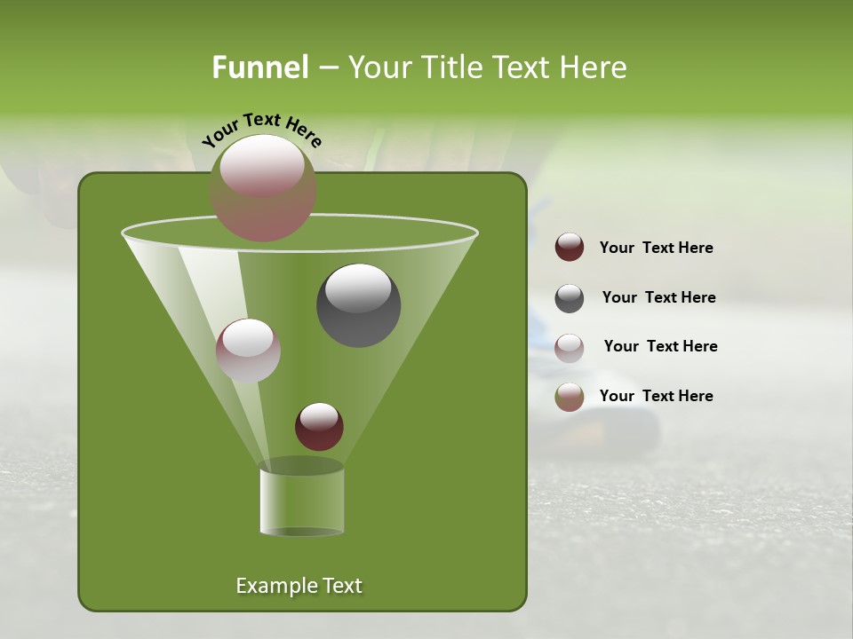 Marathon Human Finger Lace PowerPoint Template