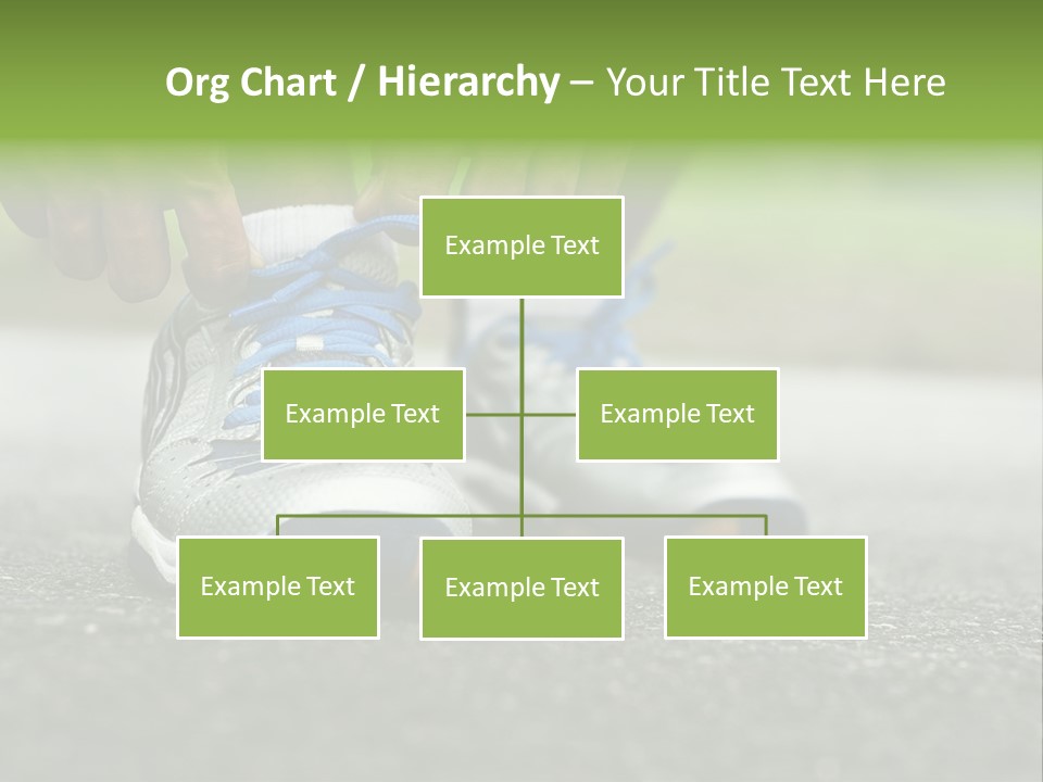 Marathon Human Finger Lace PowerPoint Template