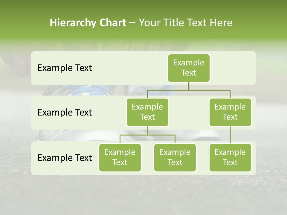 Marathon Human Finger Lace PowerPoint Template