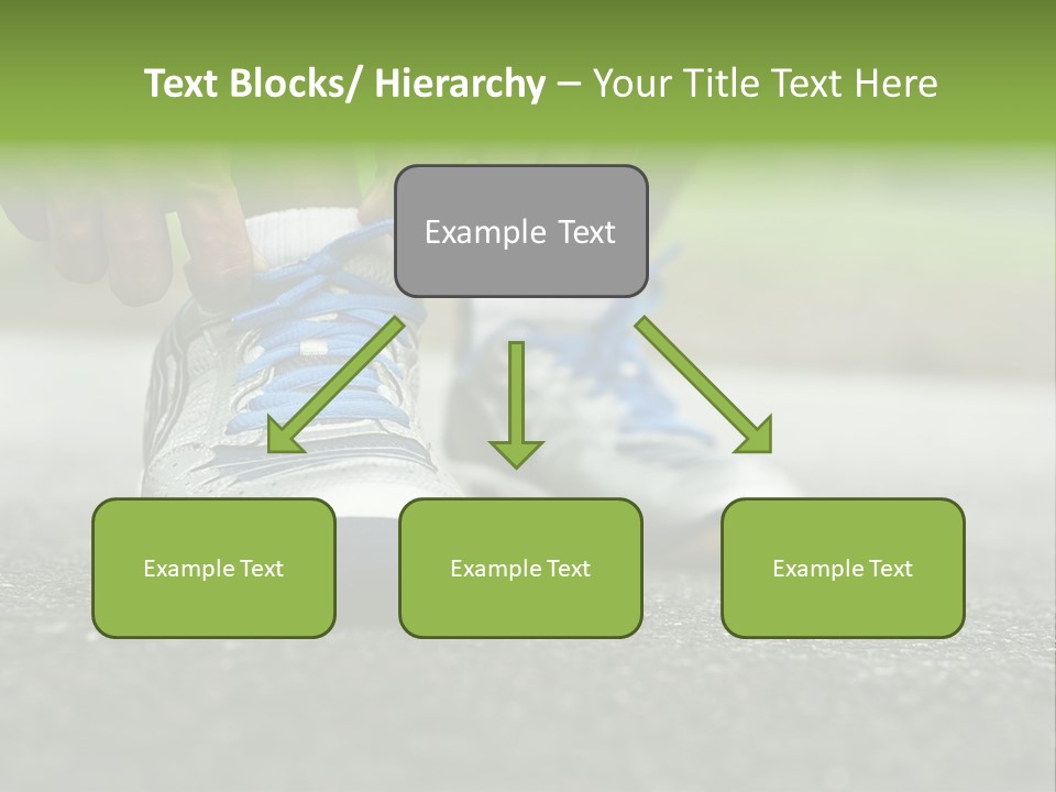 Marathon Human Finger Lace PowerPoint Template