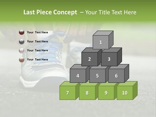 Marathon Human Finger Lace PowerPoint Template