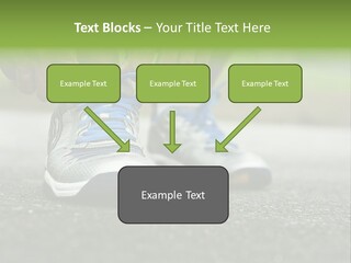 Marathon Human Finger Lace PowerPoint Template