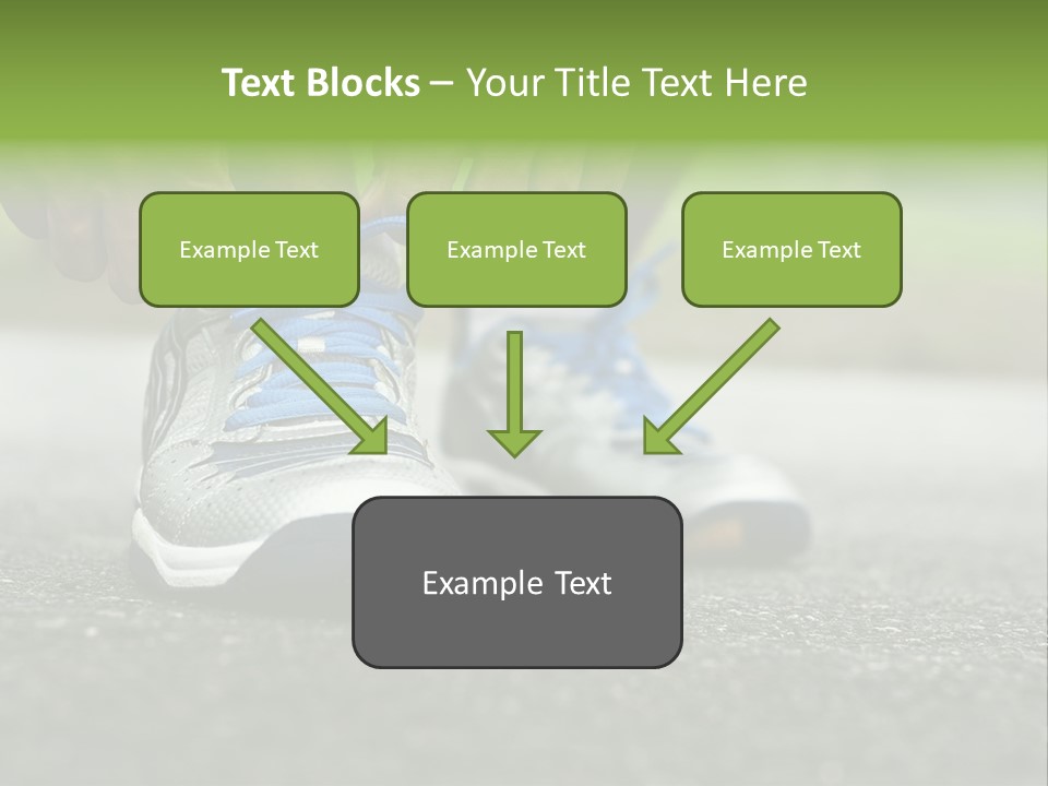 Marathon Human Finger Lace PowerPoint Template