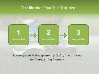 Marathon Human Finger Lace PowerPoint Template