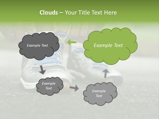 Marathon Human Finger Lace PowerPoint Template