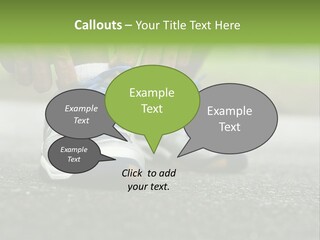 Marathon Human Finger Lace PowerPoint Template