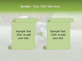 Marathon Human Finger Lace PowerPoint Template