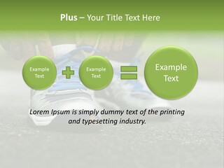 Marathon Human Finger Lace PowerPoint Template