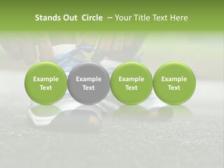 Marathon Human Finger Lace PowerPoint Template