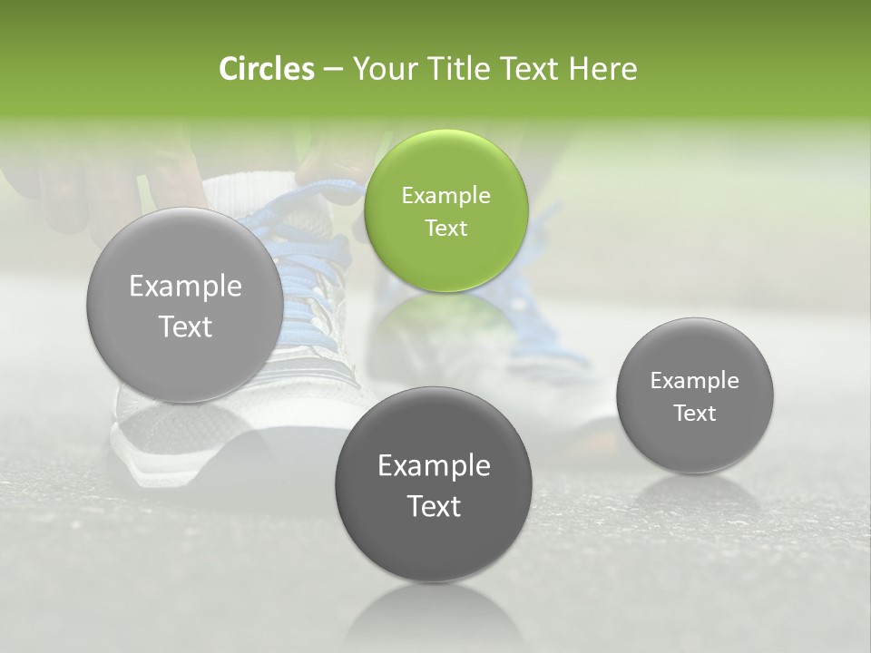 Marathon Human Finger Lace PowerPoint Template