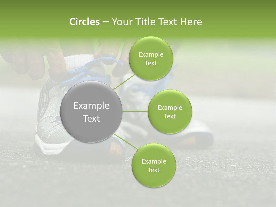 Marathon Human Finger Lace PowerPoint Template