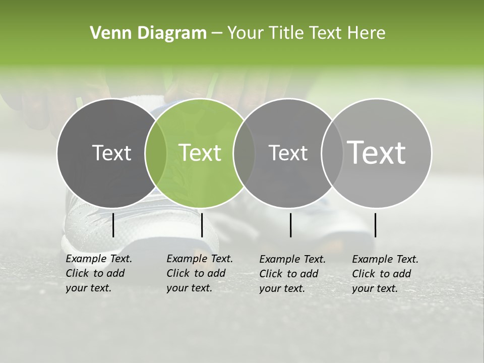 Marathon Human Finger Lace PowerPoint Template
