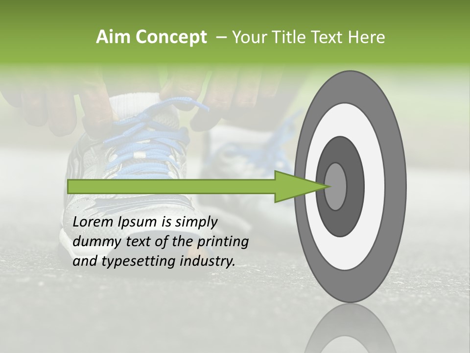 Marathon Human Finger Lace PowerPoint Template