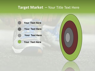 Marathon Human Finger Lace PowerPoint Template