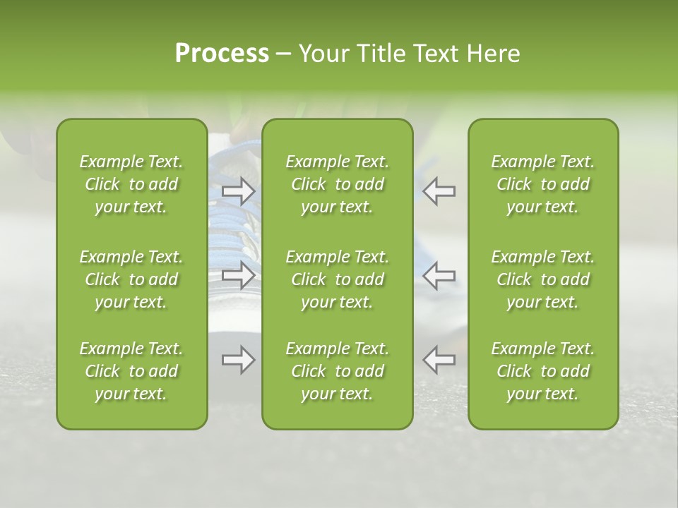Marathon Human Finger Lace PowerPoint Template