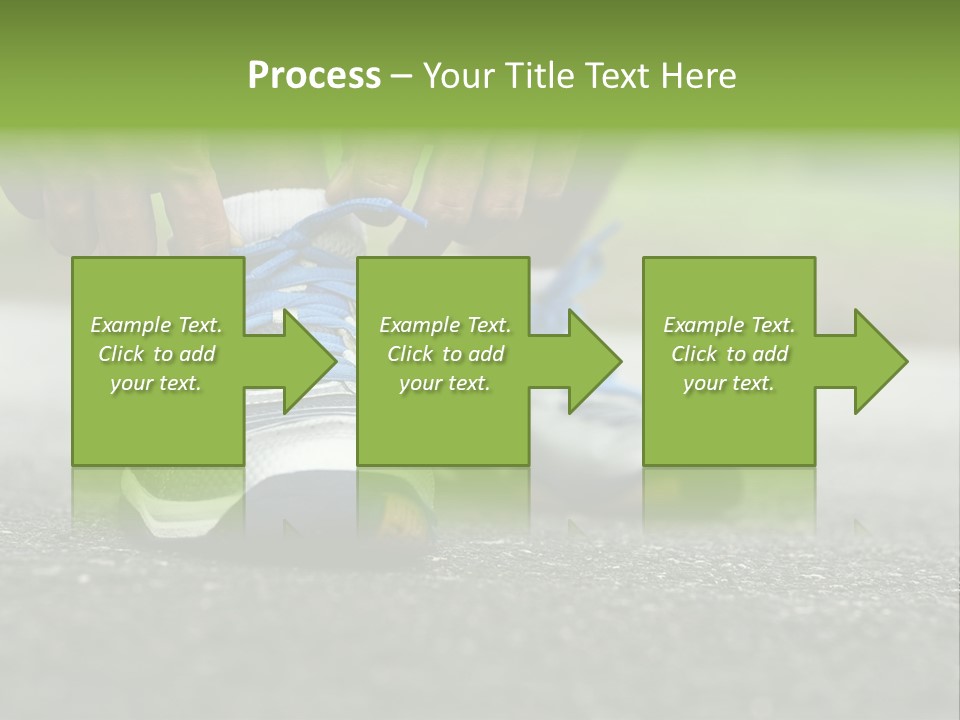 Marathon Human Finger Lace PowerPoint Template