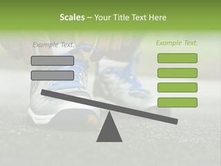 Marathon Human Finger Lace PowerPoint Template