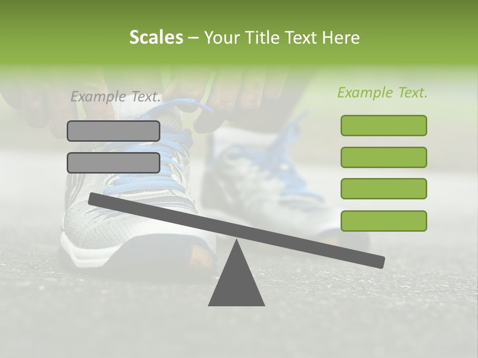 Marathon Human Finger Lace PowerPoint Template