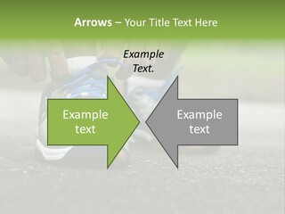 Marathon Human Finger Lace PowerPoint Template