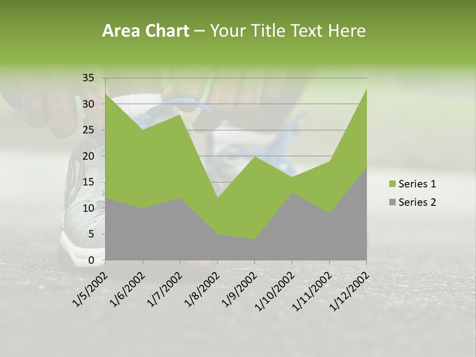 Marathon Human Finger Lace PowerPoint Template