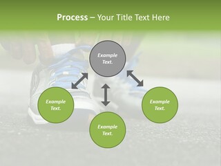 Marathon Human Finger Lace PowerPoint Template