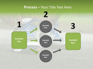 Marathon Human Finger Lace PowerPoint Template