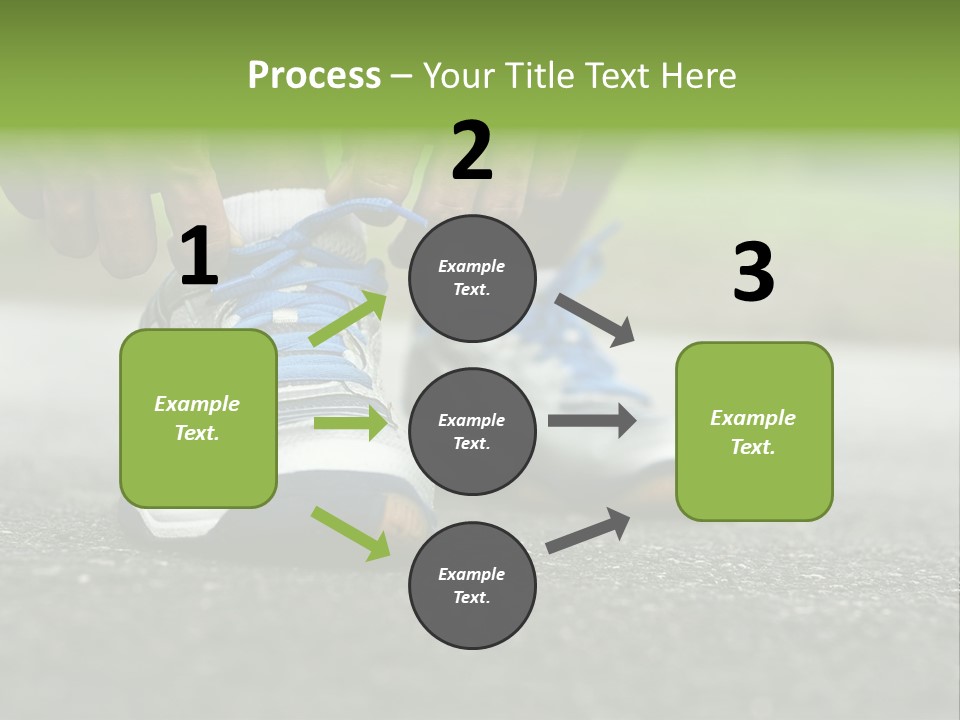 Marathon Human Finger Lace PowerPoint Template